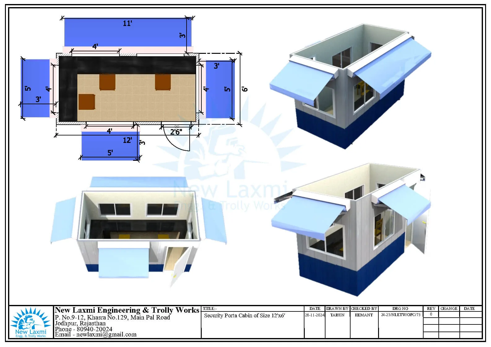 Office Cabin Layout